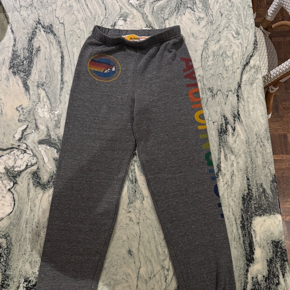 Aviator Nation Kids Joggers with Rainbow Logo